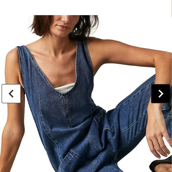 Free People High Roller Sleeveless Jumpsuit Medium - Picture 4 of 11